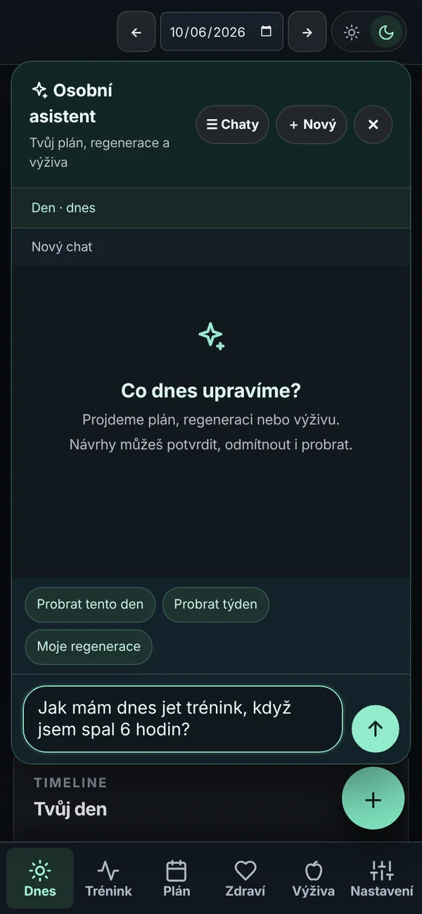 Osobní asistent v aplikaci: Co dnes upravíme?